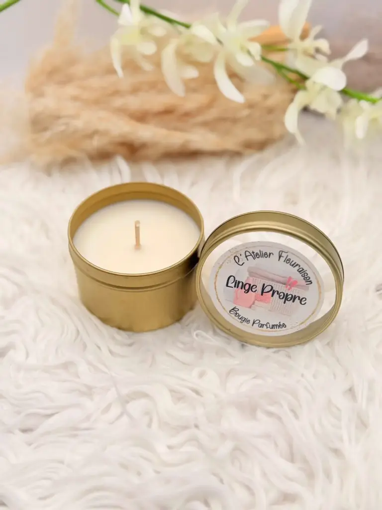 Petite Bougie "Linge Propre"