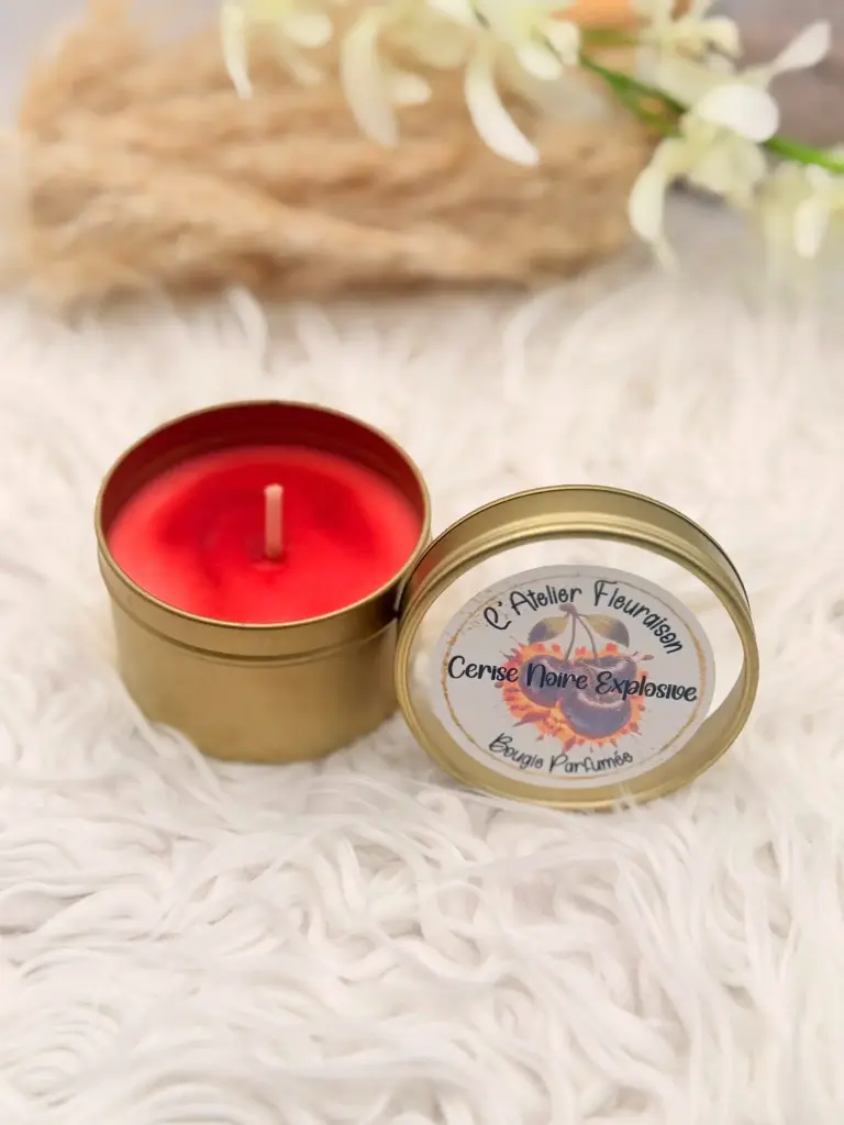 Petite Bougie "Cerise Noire Explosive"