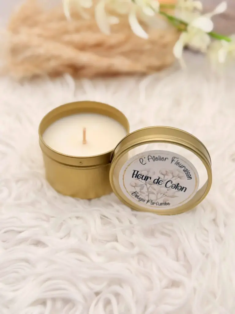 Petite Bougie "Fleur de Coton"