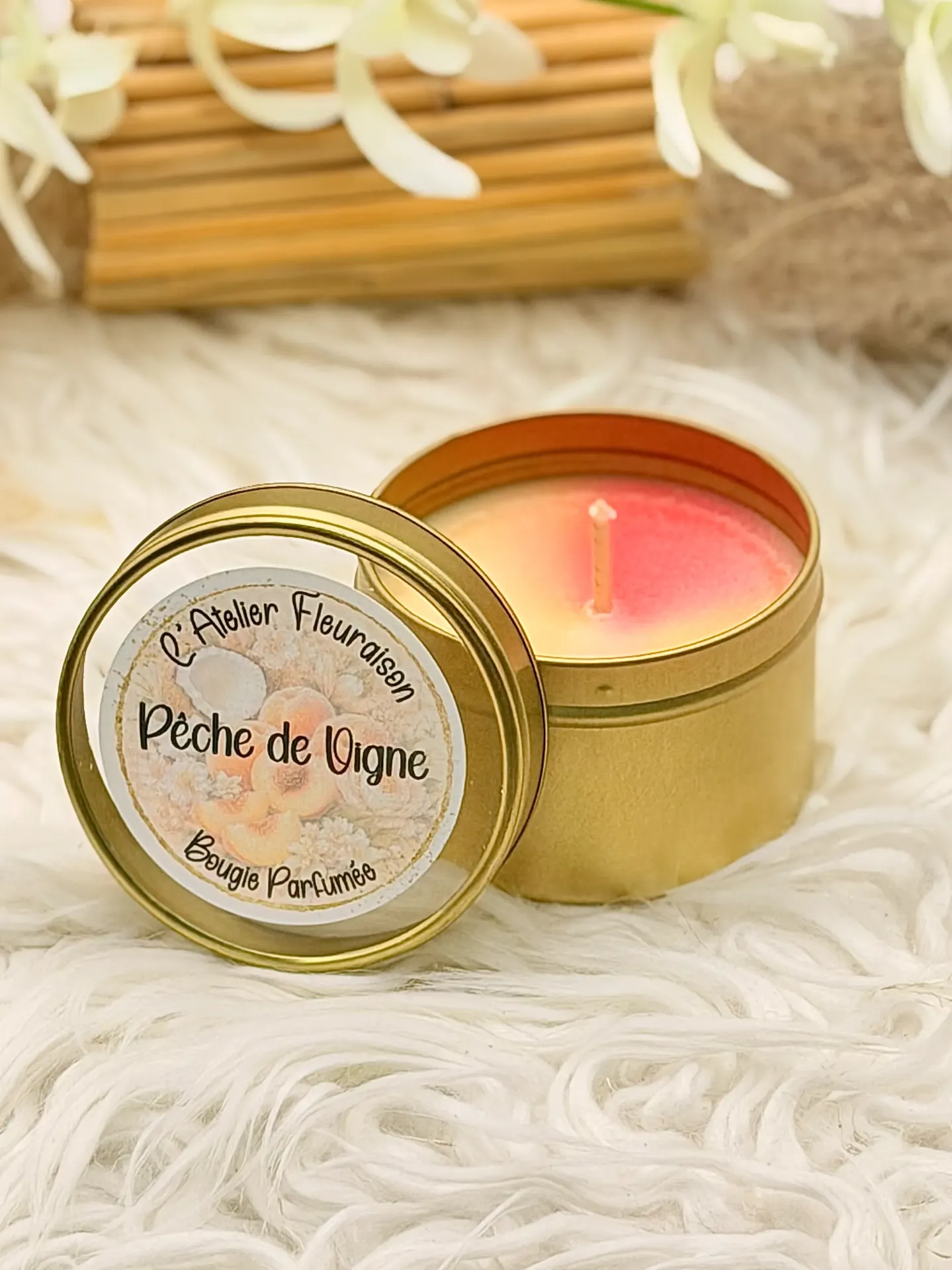Petite Bougie "Pêche de Vigne"
