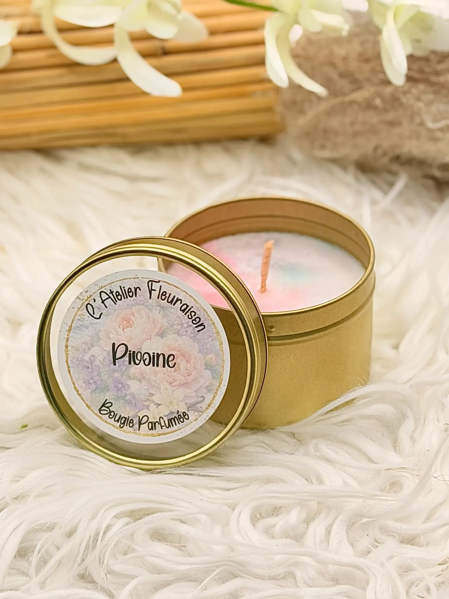 Petite Bougie "Pivoine"