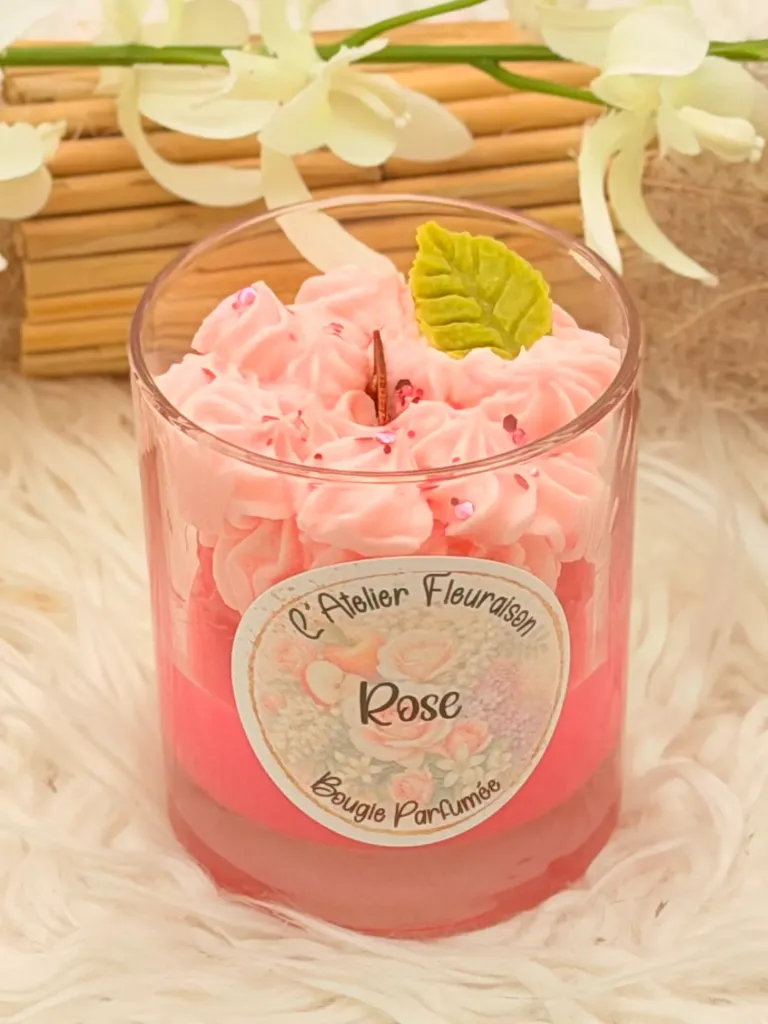 Bougie Parfumée "Rose"