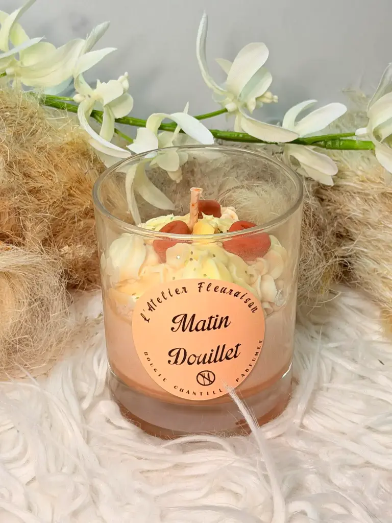 Bougie Chantilly "Matin Douillet" - Cappuccino