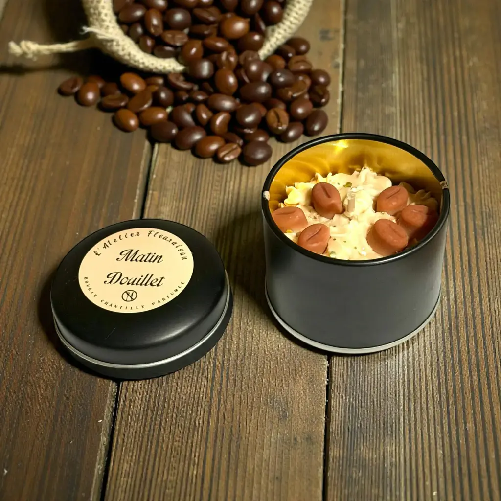 Bougie Chantilly "Matin Douillet" - Cappuccino 