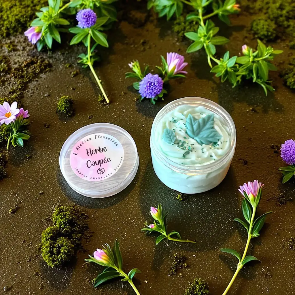 Fondant Chantilly "Herbe Coupée"