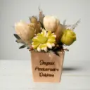 Pot à crayons en bois gravé avec fondants parfumés 