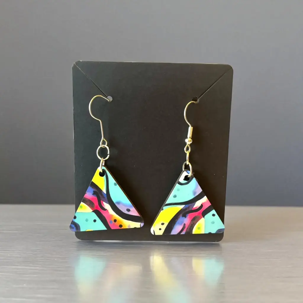 Boucles d'oreilles triangulaires