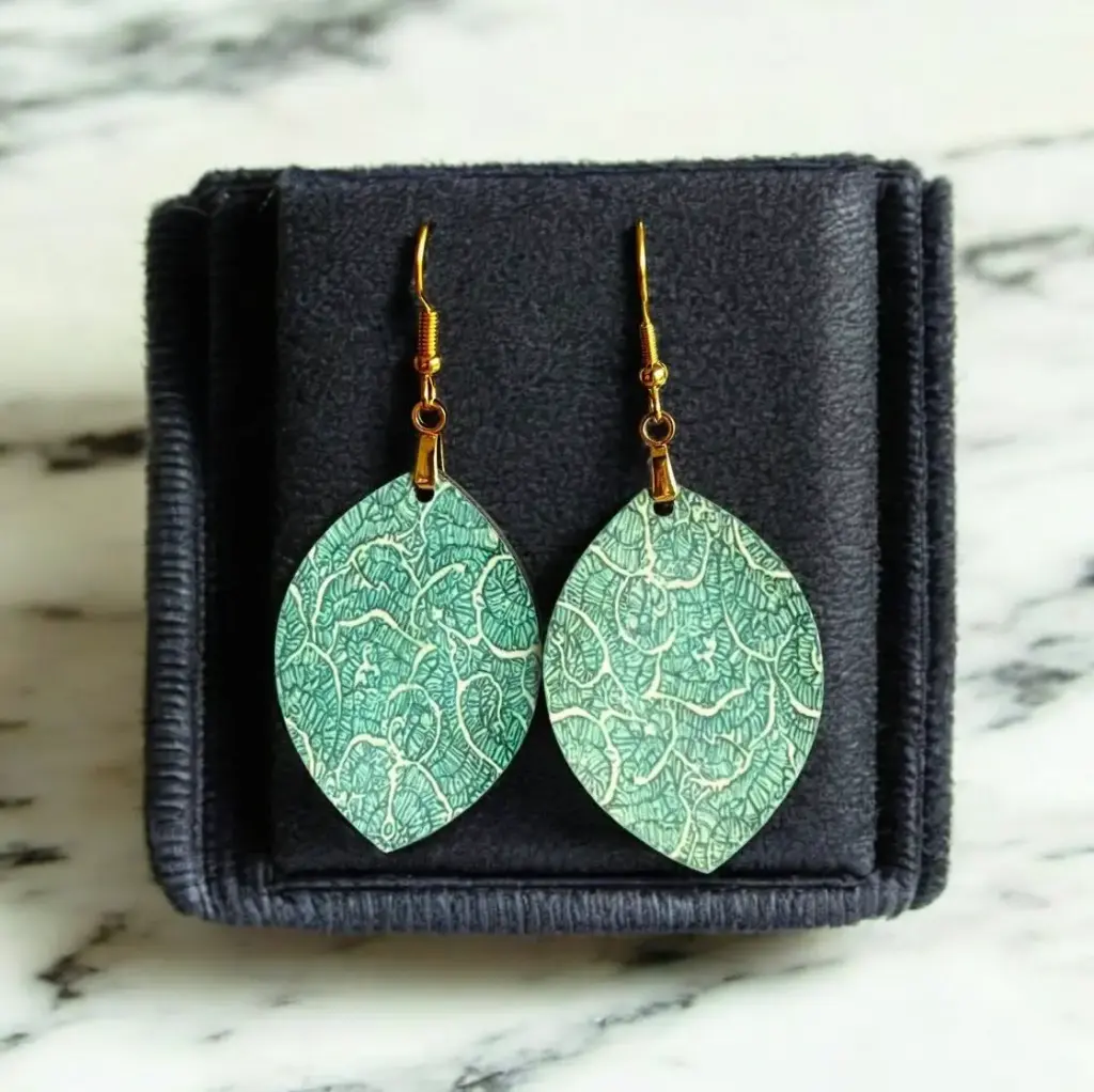 Boucles d'oreilles Foliforme