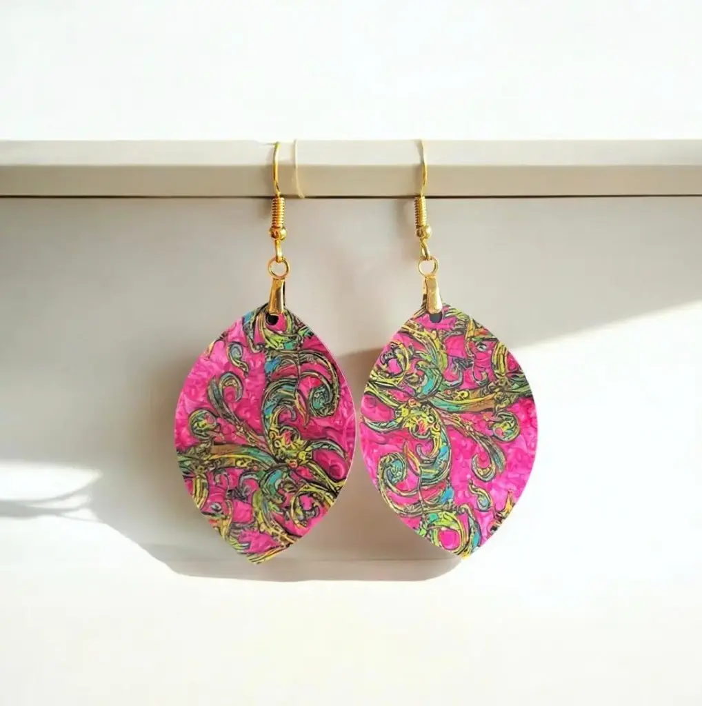 Boucles d'oreilles Foliforme