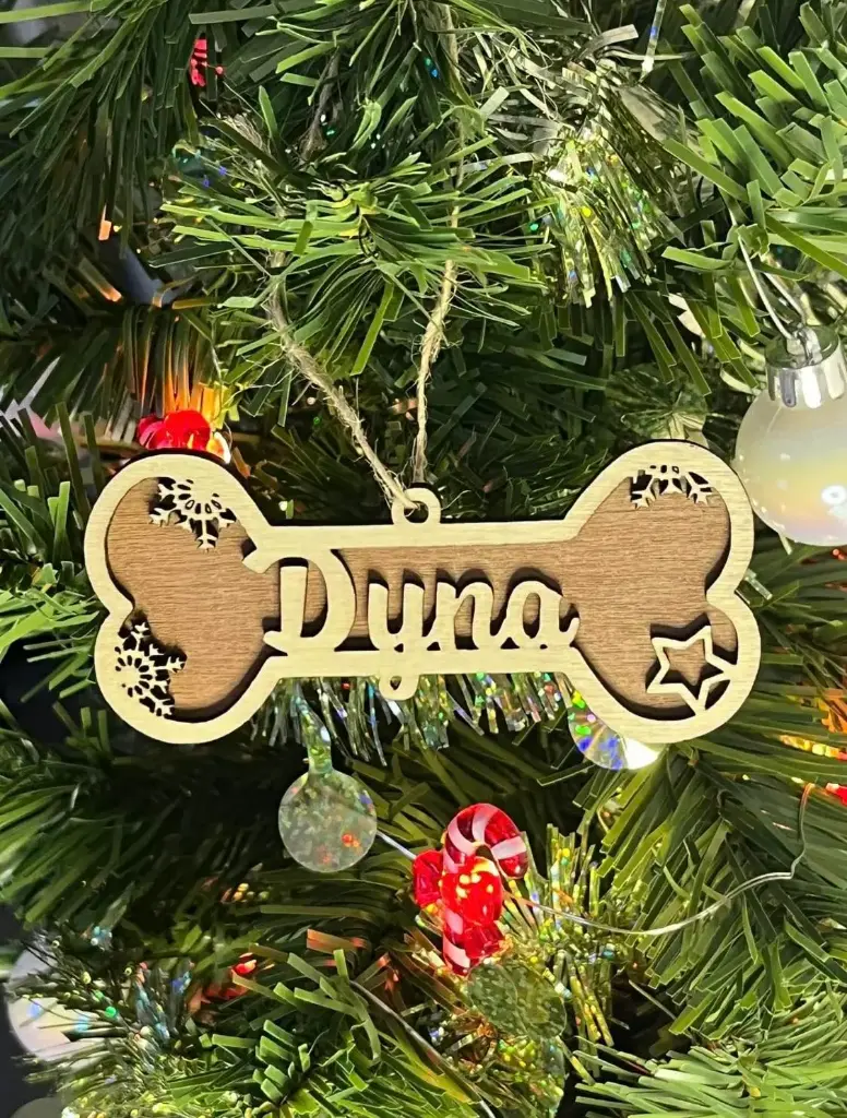 Boule de Noël "Notre Chien Adoré"