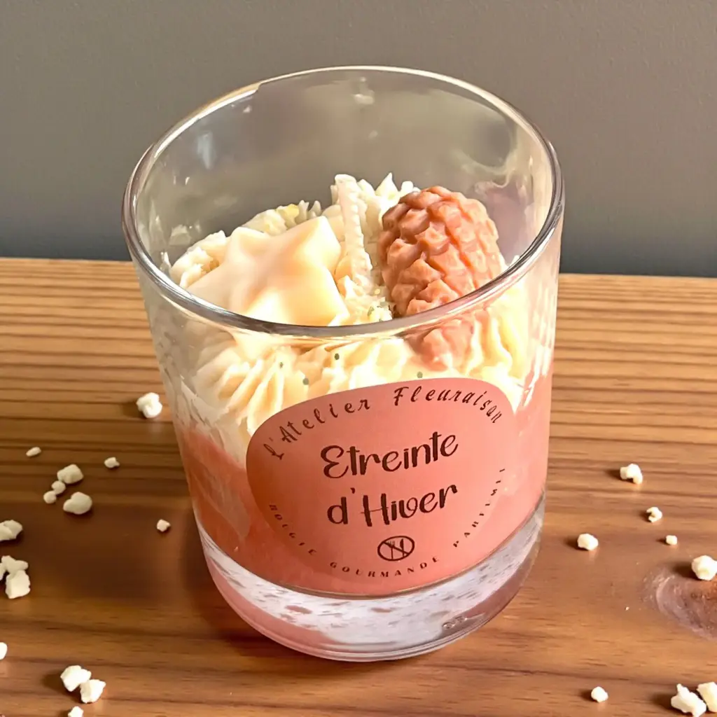 Bougie Chantilly "Etreinte d'Hiver - Vin Chaud"