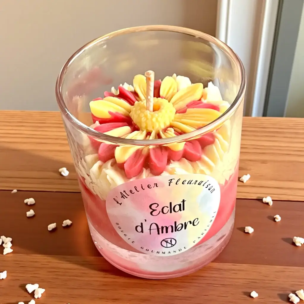 Bougie Chantilly "Eclat d'Ambre"