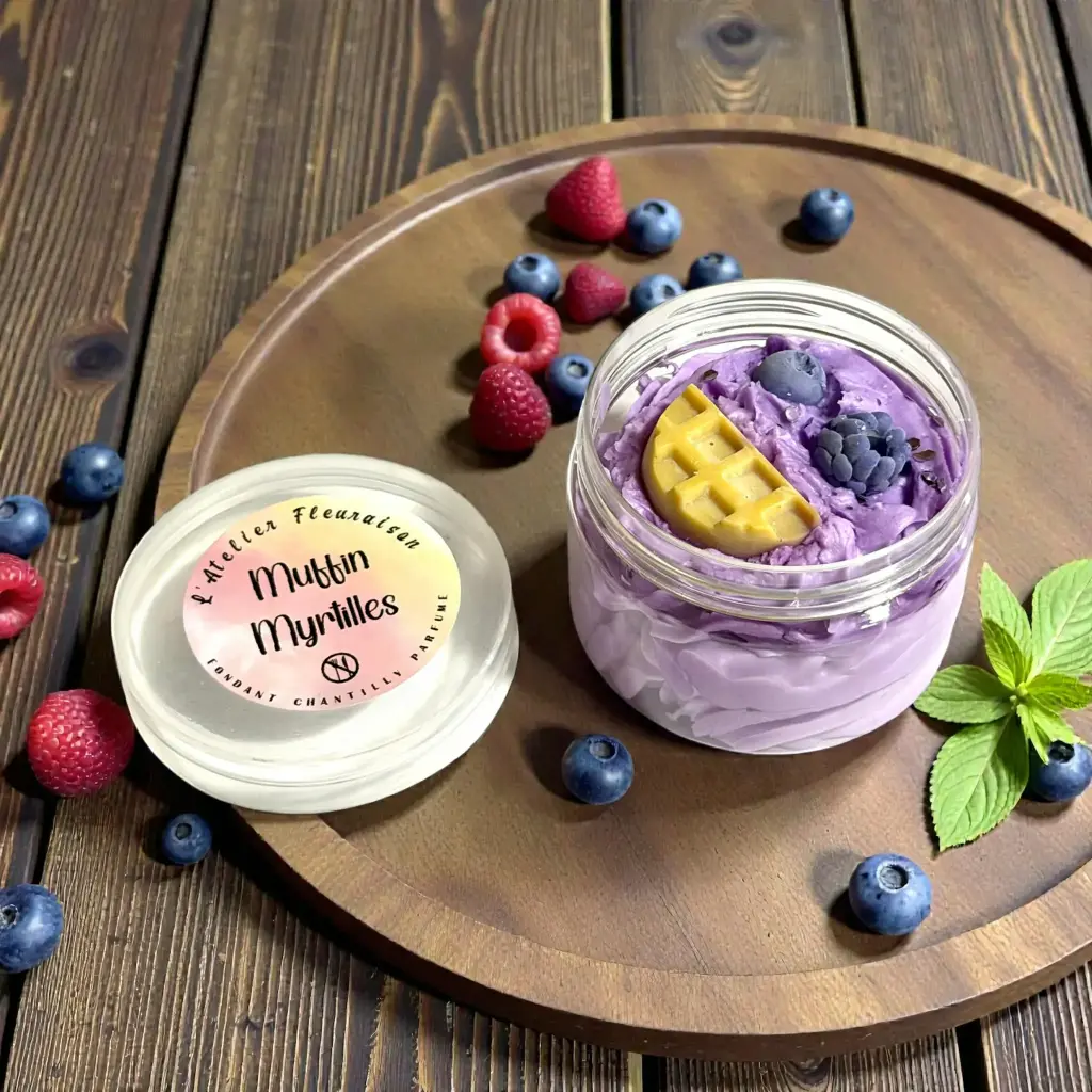 Fondant Chantilly "Muffin Myrtilles"