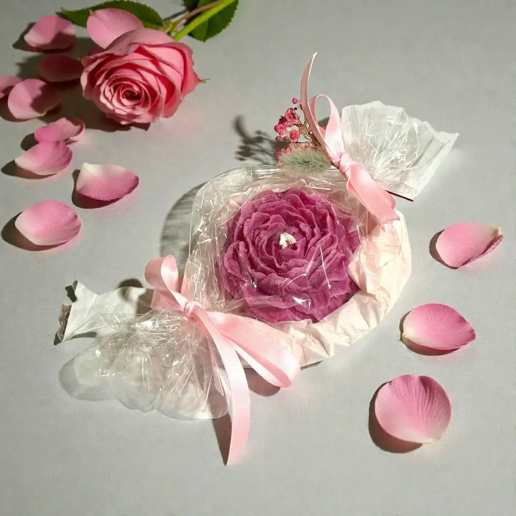 Bougie Pivoine "Jardin Intime" + coupelle de protection  