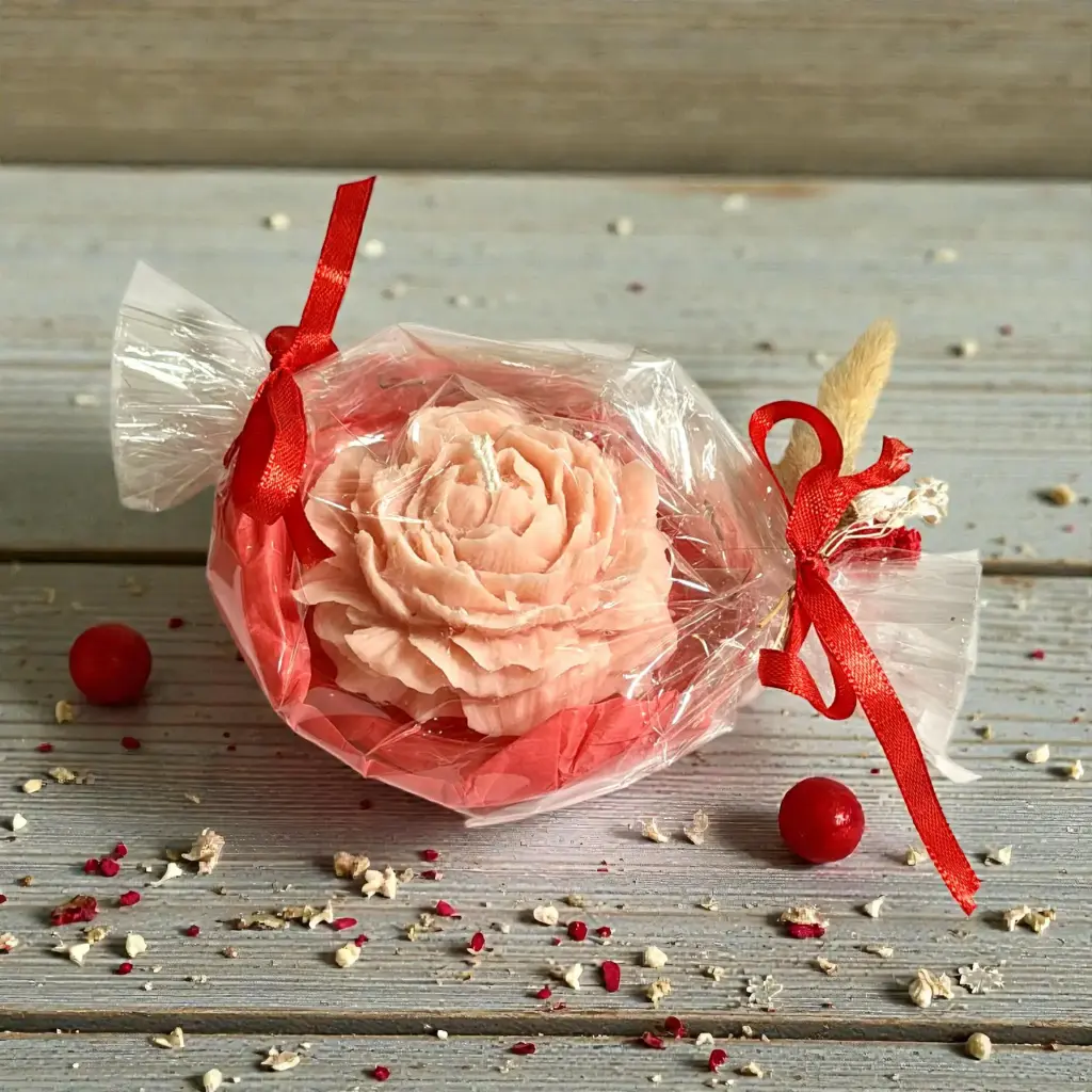 Bougie Pivoine "Pomme d'Amour" + coupelle de protection   (copie)