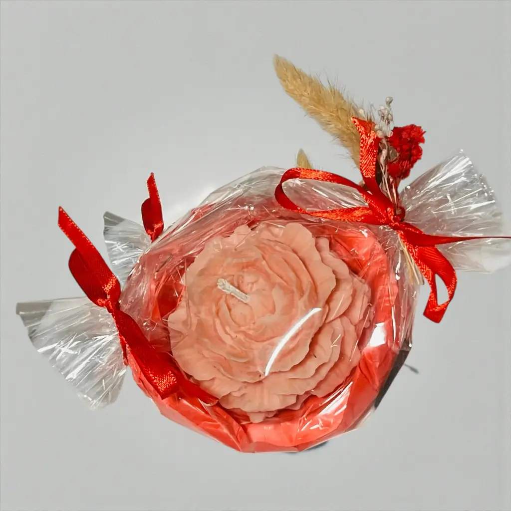 Bougie Pivoine "Pomme d'Amour" + coupelle de protection   (copie)