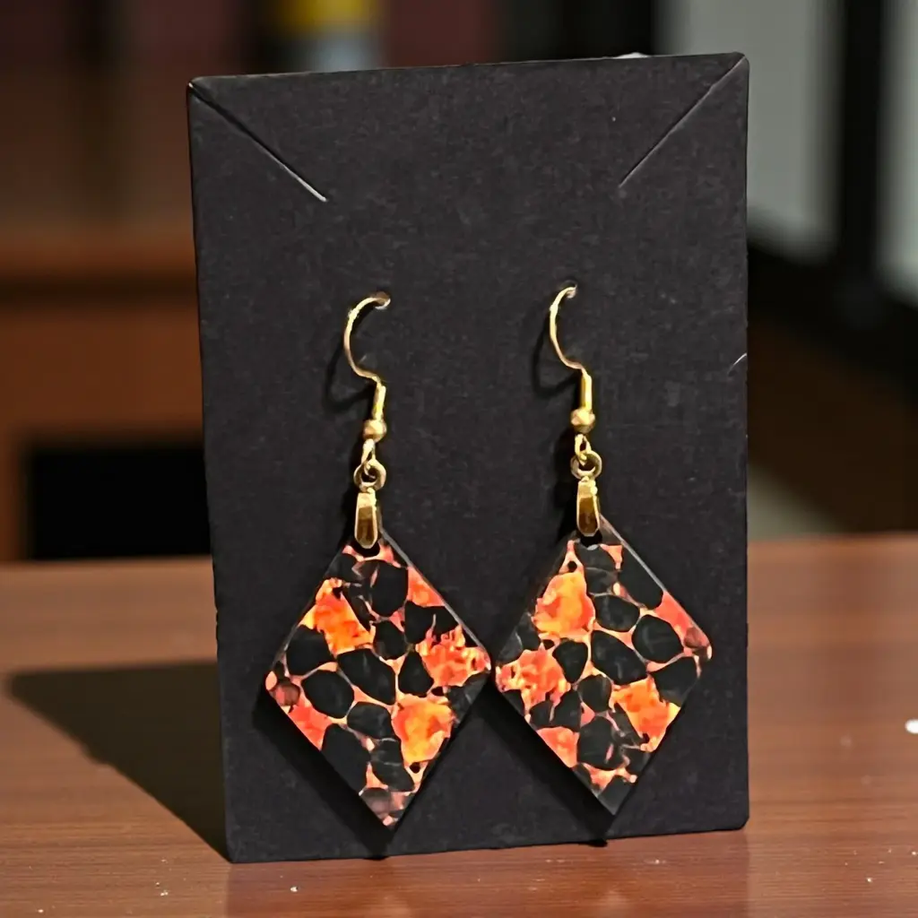 Boucles d'oreilles Losanges