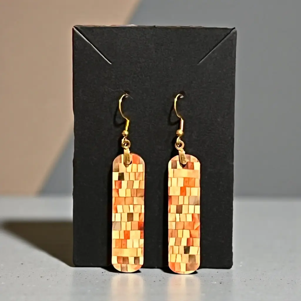 Boucles d'oreilles Rectangulaires