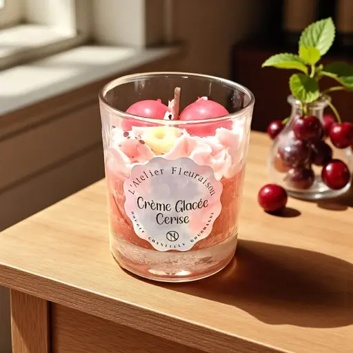 [BGGV-CGC] Bougie Chantilly "Crème Glacée Cerise"