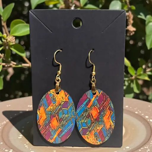 Boucles d'oreilles ovales