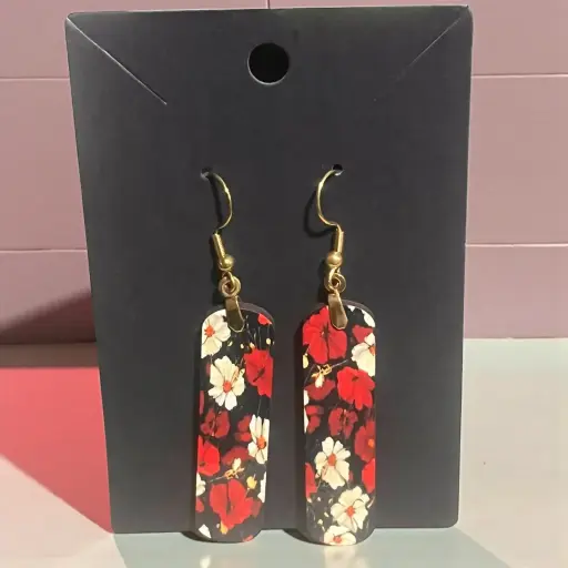 Boucles d'oreilles Rectangulaires