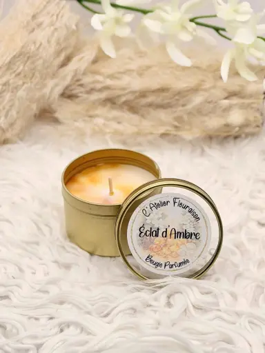 Petite Bougie "Éclat d'Ambre"
